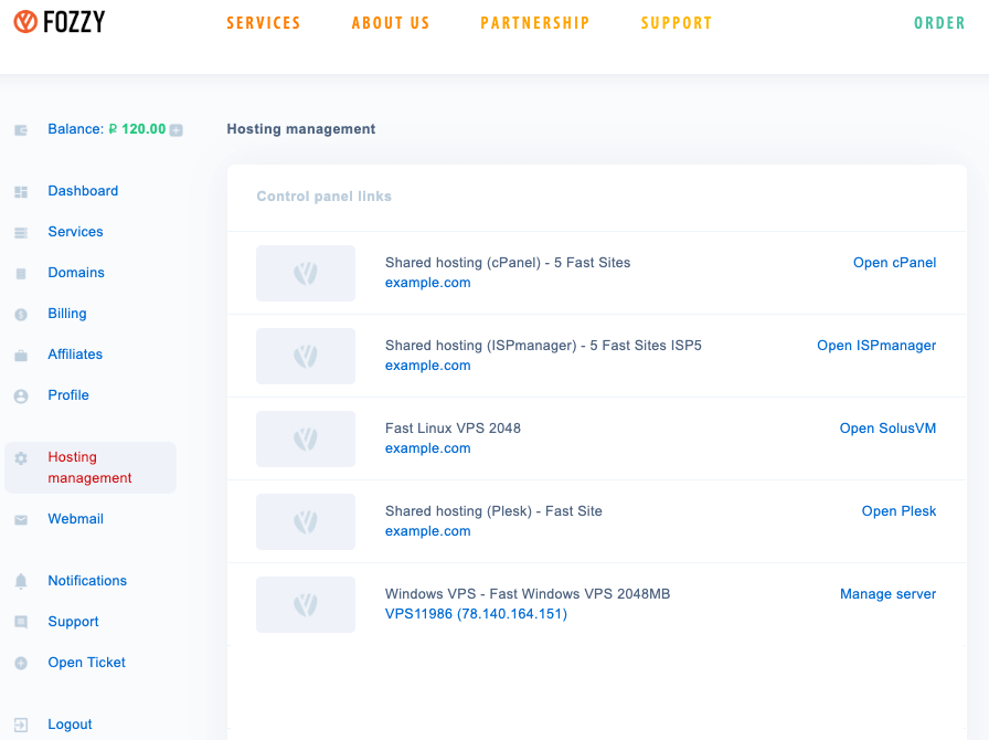 How to login to a hosting control panel - Fozzy hosting knowledge base